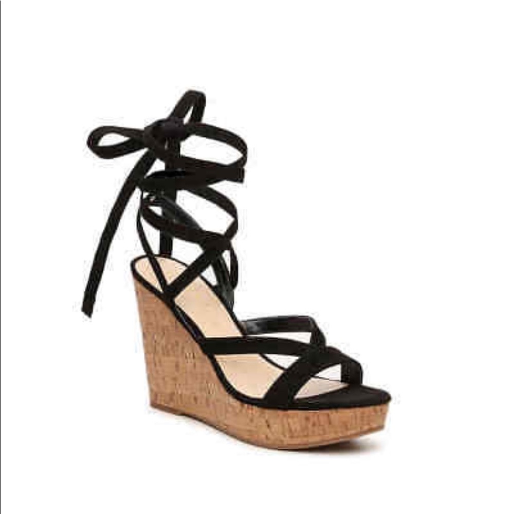 Guess lace up wedges NWOT